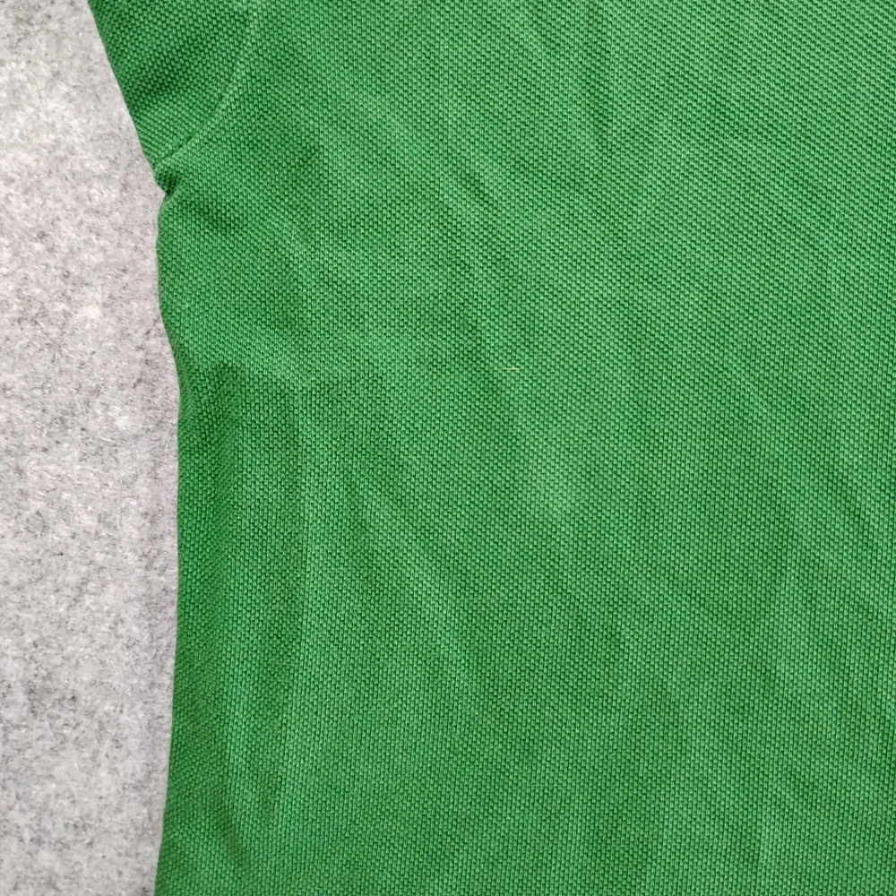 VTG Polo Ralph Lauren Men Green Custom Fit Hunter Jumper Crest Polo Shirt Size M